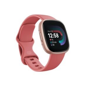 Fitbit Versa 4 Fitness Watch (Pink Sand/Copper Rose Aluminium)